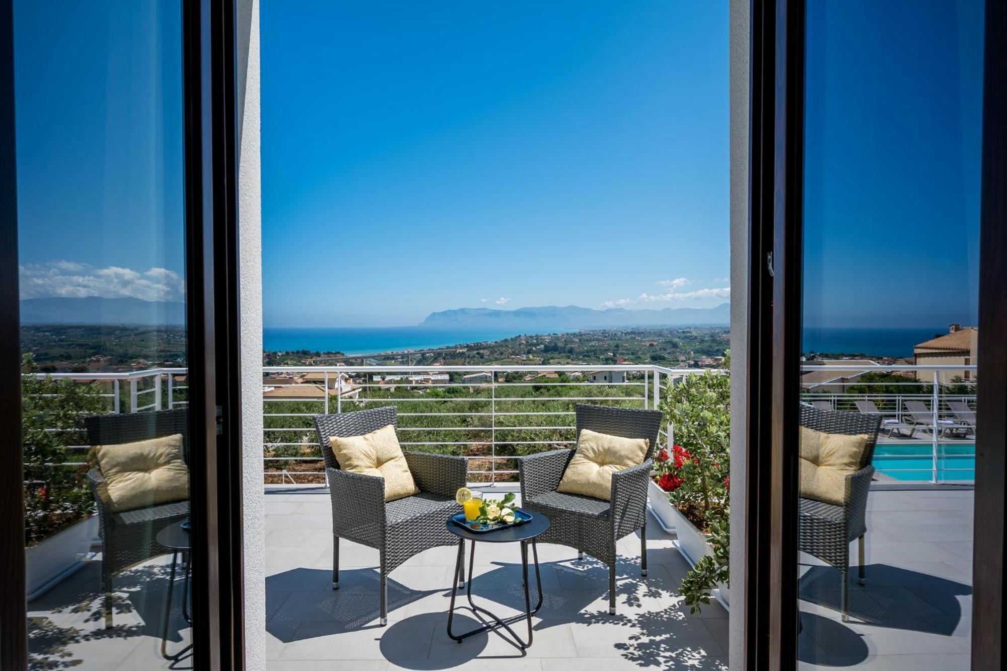 Villa Maria Con Piscina E Vista Mare Castellammare del Golfo Cameră foto