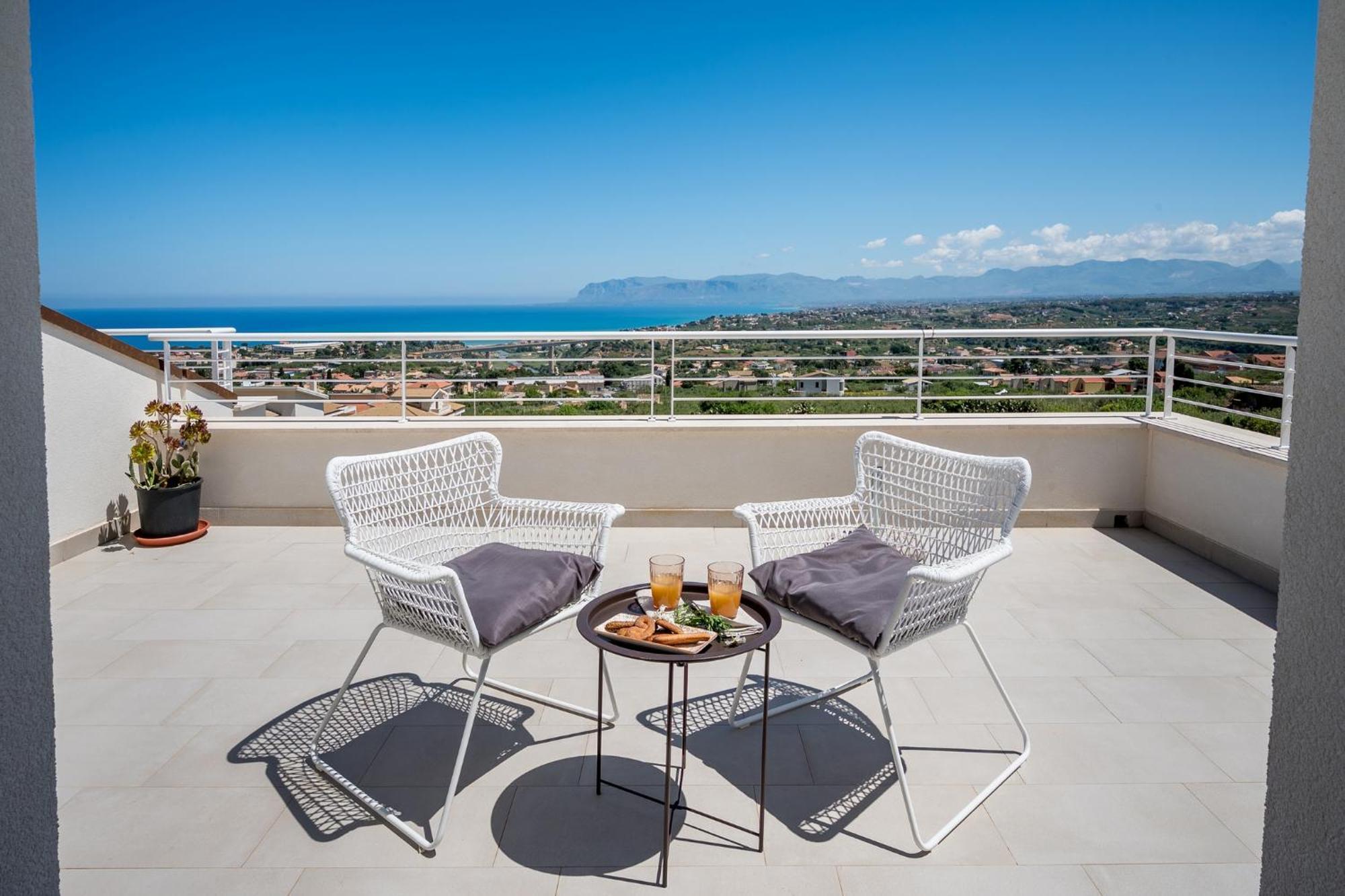 Villa Maria Con Piscina E Vista Mare Castellammare del Golfo Cameră foto